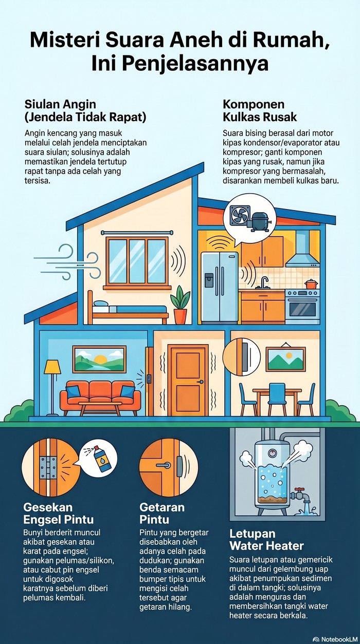 Penyebab Suara Aneh di Rumah