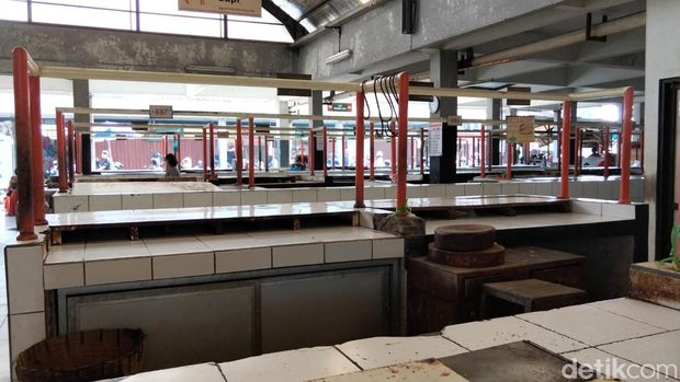 Suasana los daging sapi di Pasar Rejowinangun Magelang sepi karena pedagang mogok jualan, Jumat (19/6/2026). Suasana los daging sapi di Pasar Rejowinangun Magelang sepi karena pedagang mogok jualan, Jumat (19/6/2026).