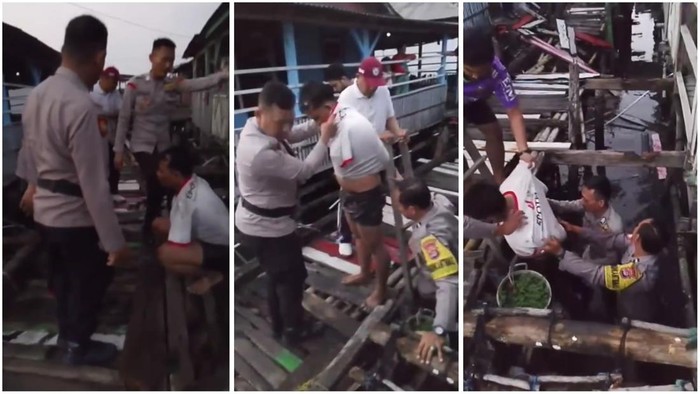 Tangkap layar video penangkapan pencuri HP di Bandar Lampung
