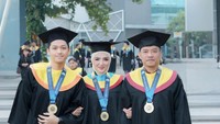 Bisa Dicontoh! Ashanty, Anang Hermansyah dan Azriel Wisuda Bareng