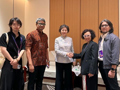Celerina Judisari Celrina Judisari menghadiri Chongqing International Animation Film Week 2026.