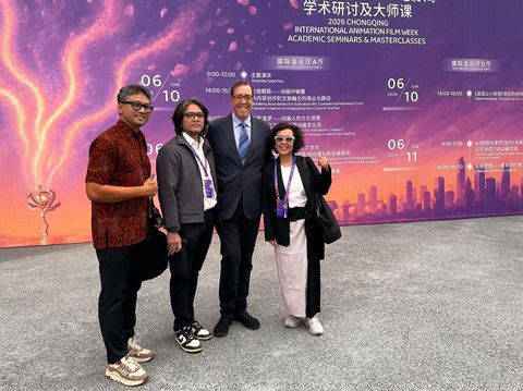 Celerina Judisari Celrina Judisari menghadiri Chongqing International Animation Film Week 2026.