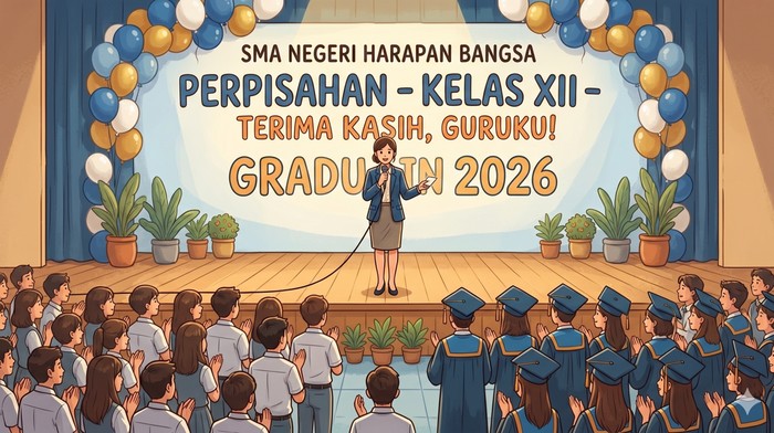 Ilsutrasi MC perpisahan sekolah