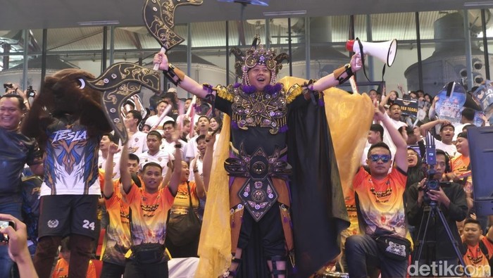 Kemeriahan Turnamen E-Sport Kapolda Jateng Cup 2026 di De Tjolomadoe, Kecamatan Colomadu, Kabupaten Karanganyar, Sabtu (20/6/2026).
