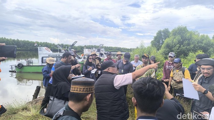 Lokasi lahan warga yang digunakan perusahaan membangun pipa gas di Desa Sepatin. Kutai Kartanegara.