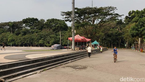 Suasana di Taman Tegallega, Sabtu (20/6/206).