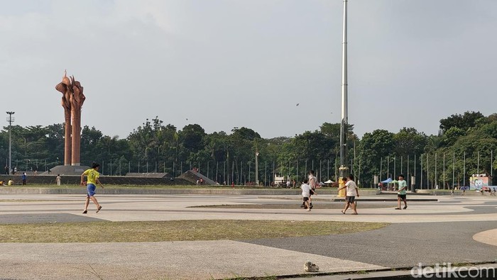 Suasana di Taman Tegallega, Sabtu (20/6/206).