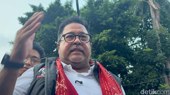 Wakil Gubernur DKI Jakarta Rano Karno di Taman Proklamasi, Jakpus (B Belia/detikcom)