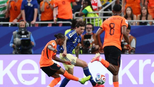 Belanda vs Swedia Soccer Football - FIFA World Cup 2026 - Group F - Netherlands v Sweden - Houston Stadium, Houston, Texas, U.S. - June 20, 2026 Netherlands' Crysencio Summerville scores their fifth goal IMAGN IMAGES via Reuters/Troy Taormina