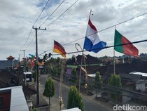 Demam Piala Dunia di Nyitdah, Bendera Argentina hingga Prancis Berkibar