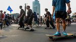 Bundaran HI Diserbu Skater, CFD Jakarta Berubah Jadi Arena Aksi Penuh Adrenalin