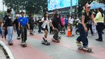 Bundaran HI Diserbu Skater, CFD Jakarta Berubah Jadi Arena Aksi Penuh Adrenalin