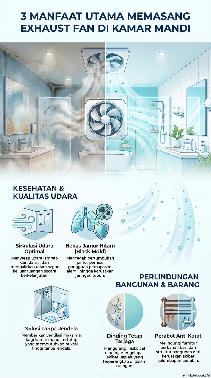Infografis Manfaat Exhaust Fan