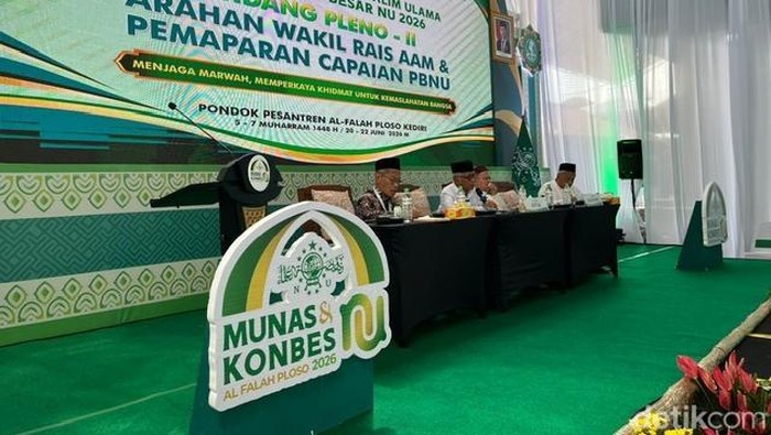 Munas-Konbes NU 2026 di Ponpes Al Falah Ploso, Kediri hari kedua.