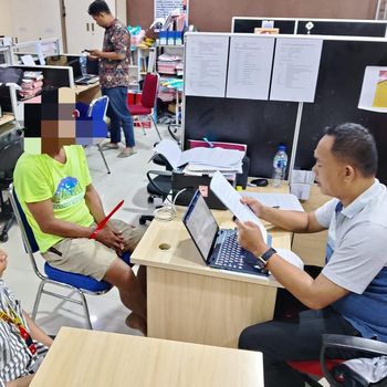 Pelaku pemerkosaan saat diperiksa polisi (dok. Istimewa)