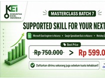 Kuasai Excel dan Spreadsheet dari Nol di Masterclass Batch 7