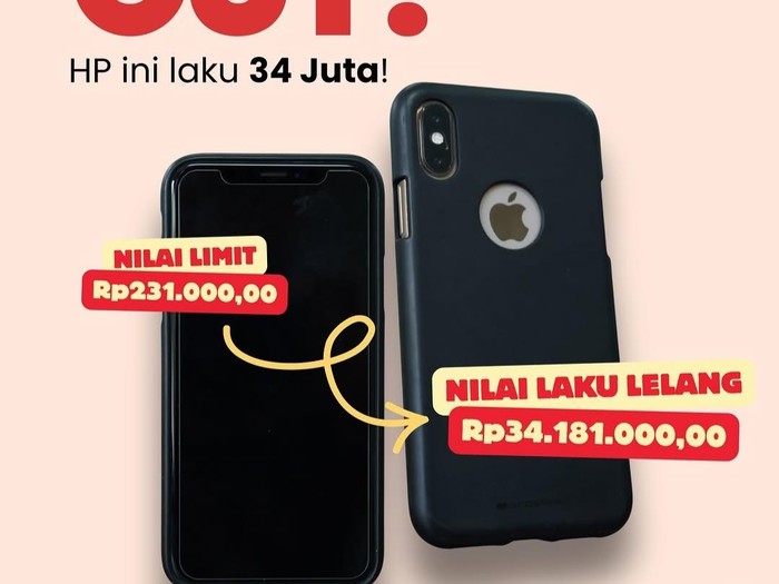 Tangkapan Layar Akun IG Lelang KPK