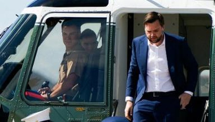 US Vice President JD Vance disembarks Marine Two as he arrives at Joint Base Andrews, Maryland, on June 20, 2026. Vance will travel to Switzerland for talks with Iran, saying negotiations were going well. An Iranian negotiating team also left Iran fo