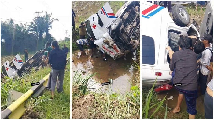 Ambulans yang mengangkut warga binaan kecelakaan.