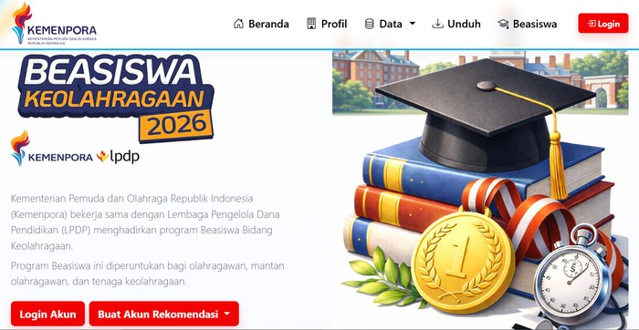 Beasiswa Keolahragaan 2026.