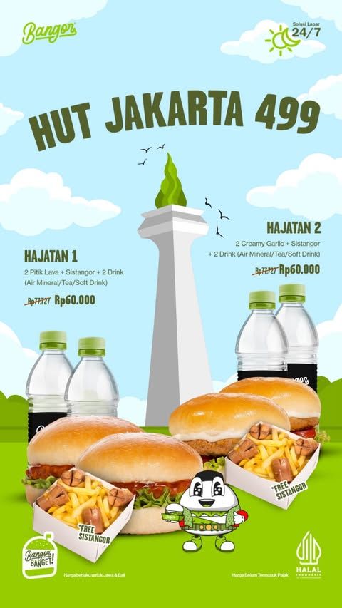 HUT Jakarta ke-499 Ada promo restoran menarik pada HUT Jakarta ke-499