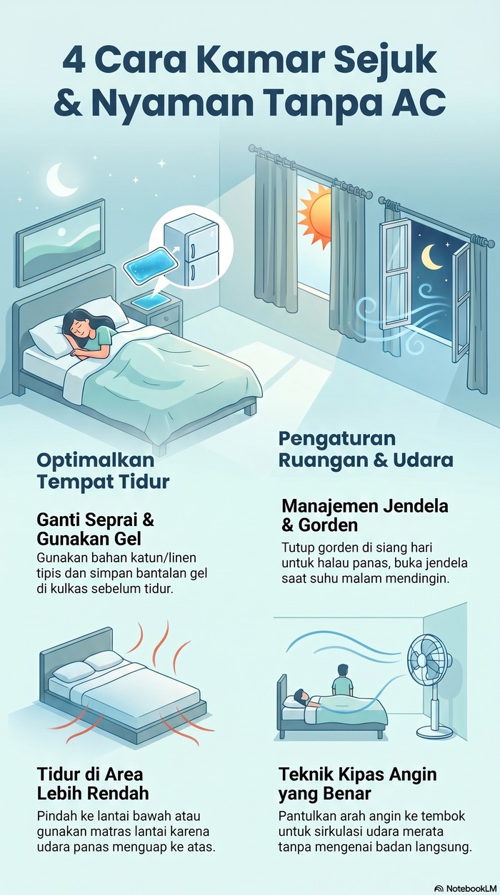Ilustrasi cermin di kamar