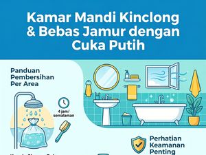 Cukup Pakai Cuka, Kerak dan Jamur di Kamar Mandi Bisa Hilang