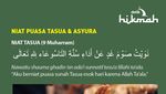Puasa Tasua dan Asyura Penghapus Dosa Setahun Lalu