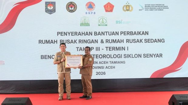 Kepala BNPB Suharyanto mengungkapkan pemulihan pasca bencana di Sumatera. (dok.istimewa)