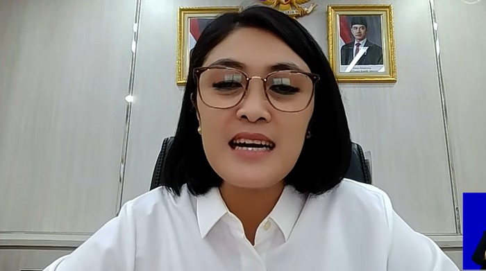 Kepala Puspeka Kemendikdasmen, Rusprita Putri Utami beri penjelasan sosialisasi MPLS kepada orang tua.