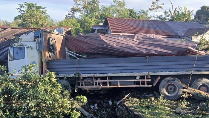 Lokasi kecelakaan beruntun yang menewaskan dua orang anak di bawah umur (dok. Polres Dairi)