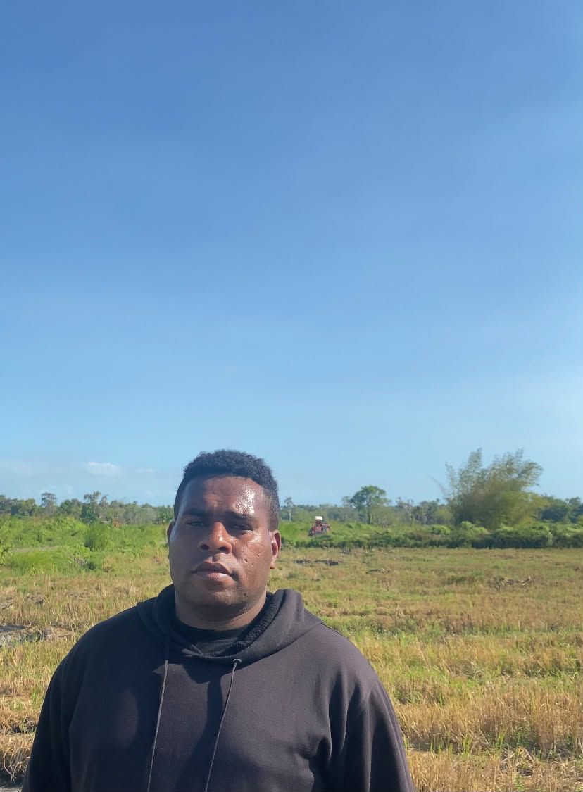 Petani sekaligus pemilik hak tanah ulayat di Kabupaten Merauke, Papua Selatan, Fransiskus Gebze. Petani sekaligus pemilik hak tanah ulayat di Kabupaten Merauke, Papua Selatan, Fransiskus Gebze. (Dok. Kementan)