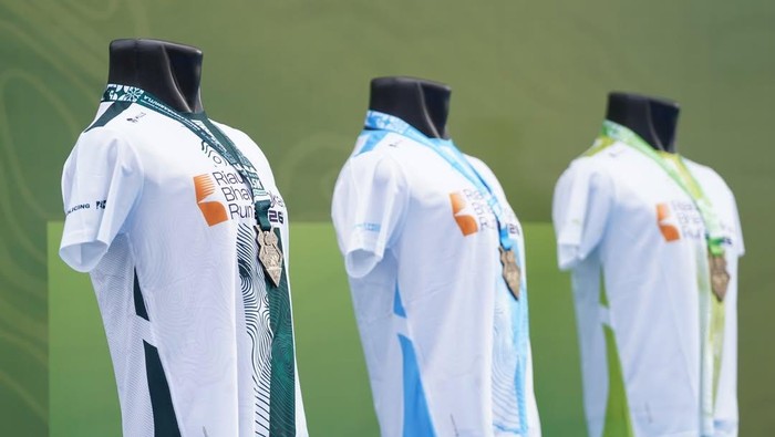 Potret jersey Riau Bhayangkara Run 2026 resmi diluncurkan, pada Minggu (21/6/2026).