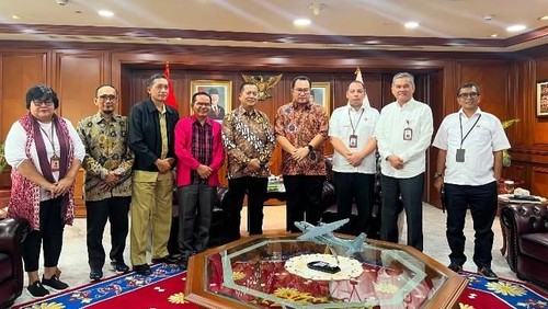 Gubernur NTB Lalu Muhamad Iqbal bertemu dengan Kepala BRIN Arif Satria dan jajaran di Jakarta, Senin (22/6/2026). (Dok. Pemprov NTB).
