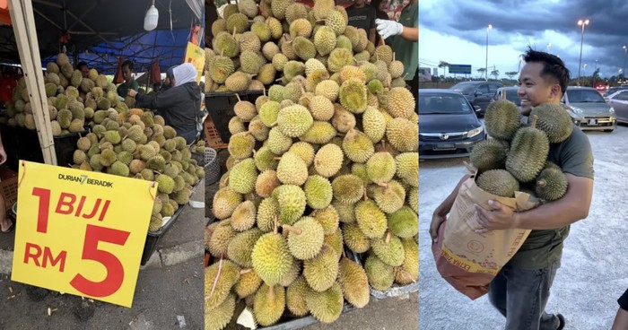 Harga Durian di Malaysia Anjlok, Ada yang Dijual Rp 8 Ribuan per Buah!