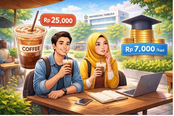 Ilustrasi Rp 7.000 Sehari Bisa Jadi Sarjana