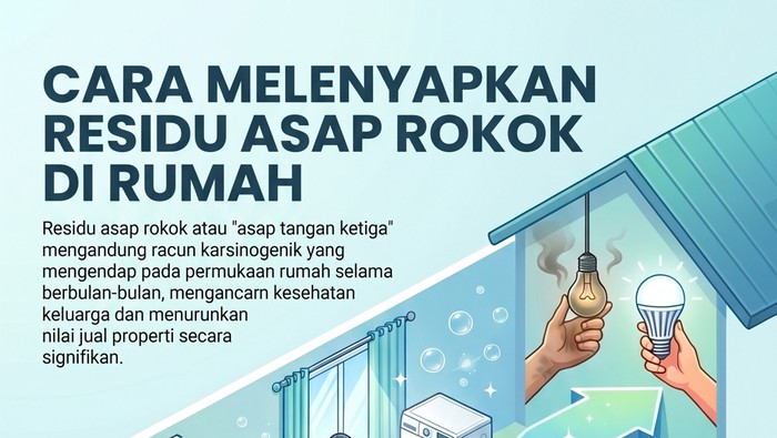 Infografis menghilangkan bau asap rokok