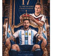 Meme Lionel Messi Dikasih Mahkota oleh Miroslav Klose