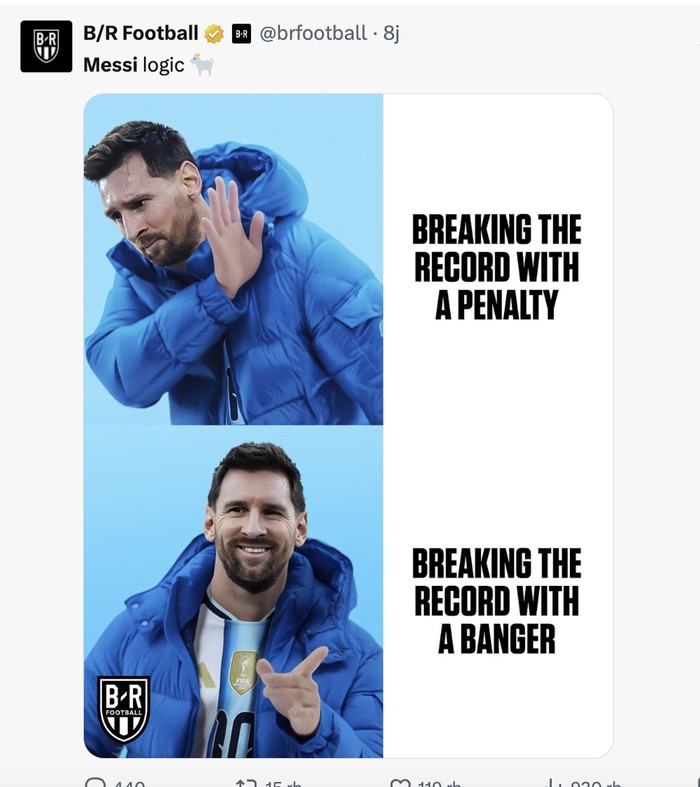 Meme Lionel Messi Dikasih Mahkota oleh Miroslav Klose