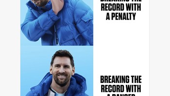 Messi dalam laga melawan Austria tidak mau memasukkan penalti dan dua golnya berasal dari open play. Foto: X.com