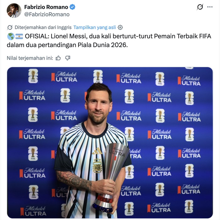 Meme Lionel Messi Dikasih Mahkota oleh Miroslav Klose