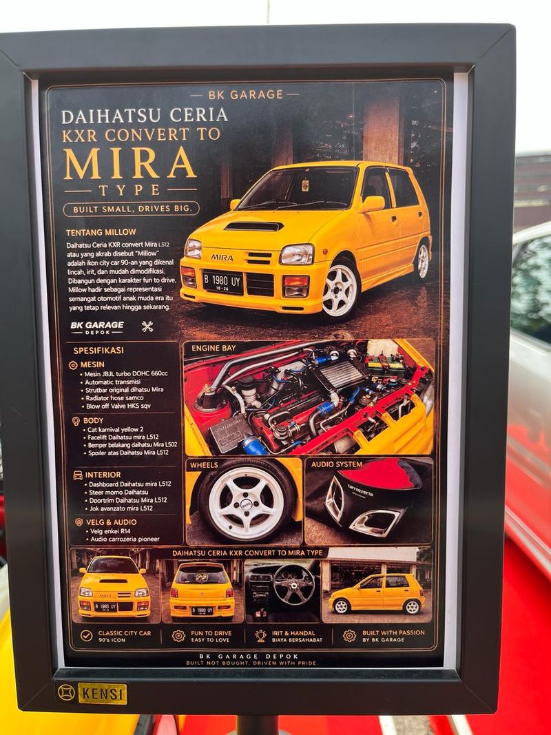 Modifikasi Daihatsu Ceria jadi Daihatsu Mira JDM