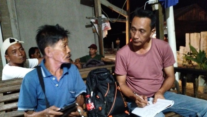 Polisi memeriksa saksi terkait dugaan warga diterkam buaya di Kubu Raya.