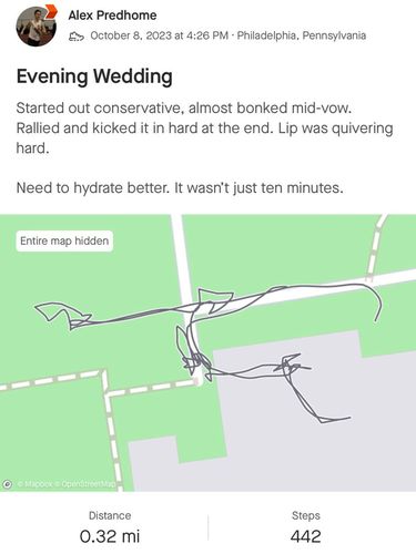 Seorang pria rekam pernikahan 38 menit di Strava. Aksi unik pelari ini berbuah pelajaran