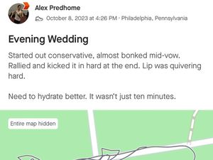 Viral Pria Hobi Lari Rekam Momen Pernikahan Pakai Strava, Ini Hasilnya