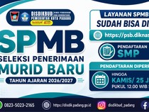 Sempat Alami Gangguan, SPMB SMP Kota Padang Diperpanjang Hingga 25 Juni 2026