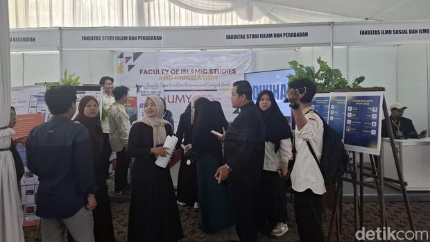 Suasana kegiatan SIE Expo 2026 di Kampus UMY, Bantul, Selasa (23/6/2026).