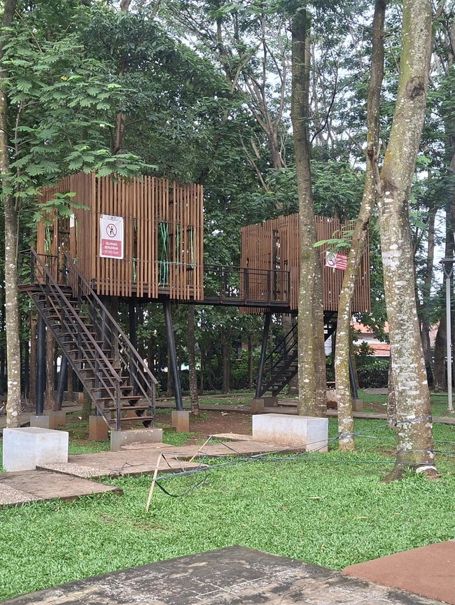 Potret Taman Ranggon Wijaya Kusuma Cocok buat Libur Sekolah, Ada Rumah Pohon