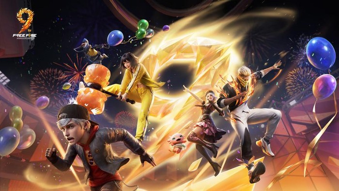 Game battle royale kepunyaan Garena, Free Fire, ulang tahun yang ke-9. Dalam rangka merayakan hari spesial ini, mereka menghadirkan event seru bertabur hadiah menarik.