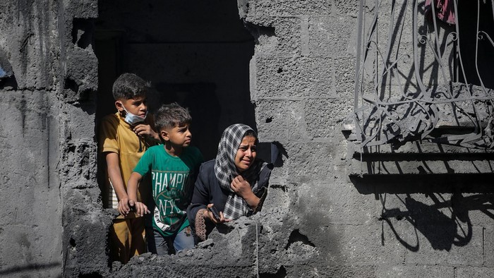 Sekitar 30% dari seluruh korban tewas dalam serangan Israel di Gaza adalah anak-anak, menurut komisi penyelidik PBB. (EPA)